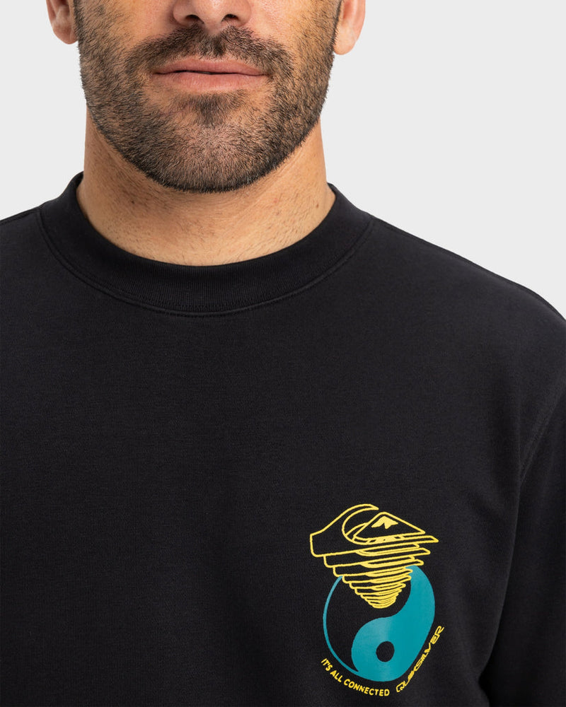 POLERA QUIKSILVER GRAPHIC MIX CREW