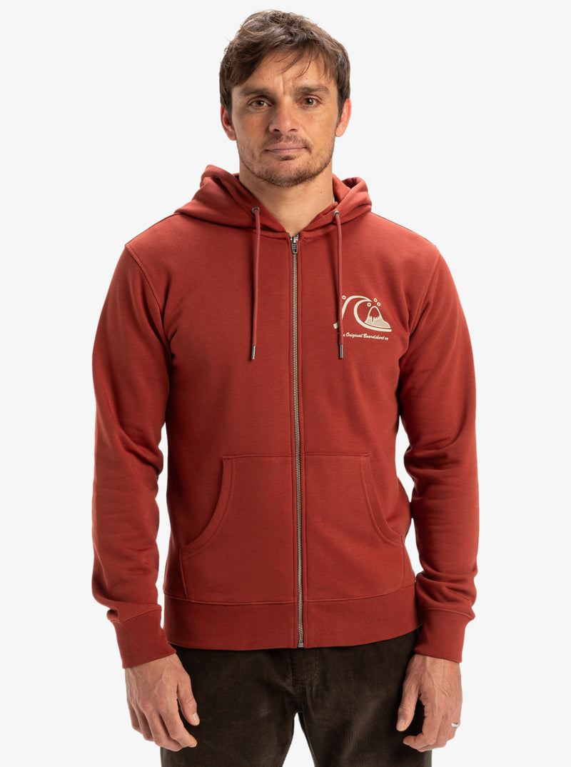 POLERA QUIKSILVER GRAPHIC MIX HOODIE ZIP