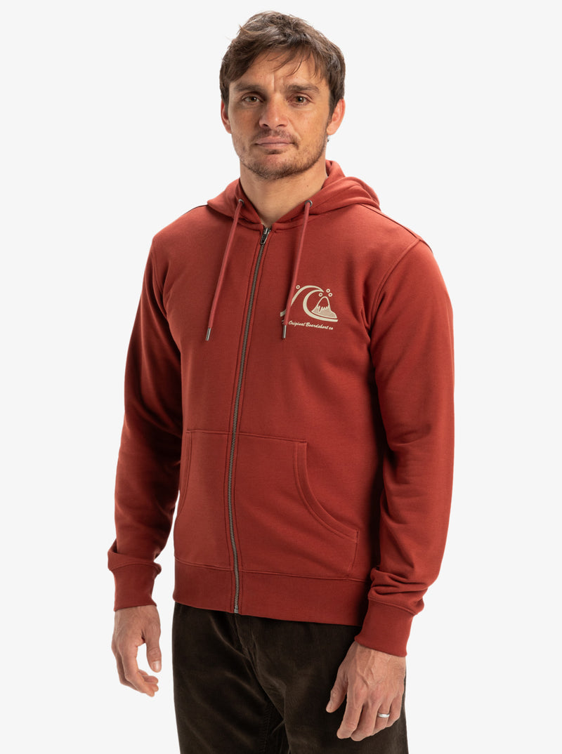 POLERA QUIKSILVER GRAPHIC MIX HOODIE ZIP
