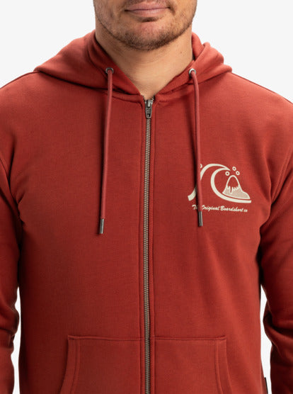 POLERA QUIKSILVER GRAPHIC MIX HOODIE ZIP
