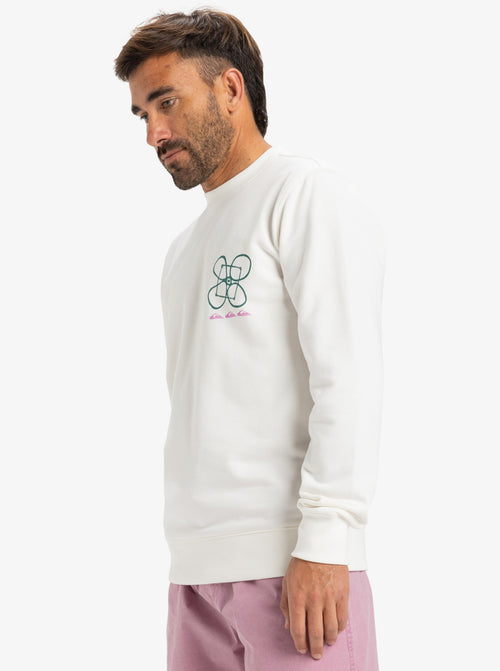 POLERA QUIKSILVER GRAPHIC MIX CREW