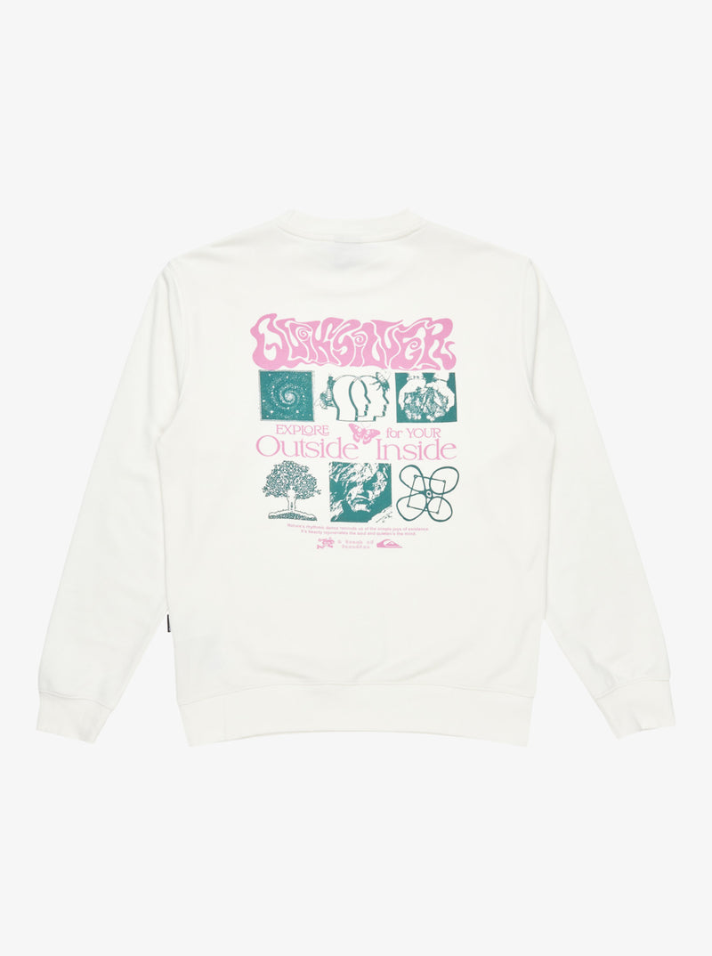POLERA QUIKSILVER GRAPHIC MIX CREW