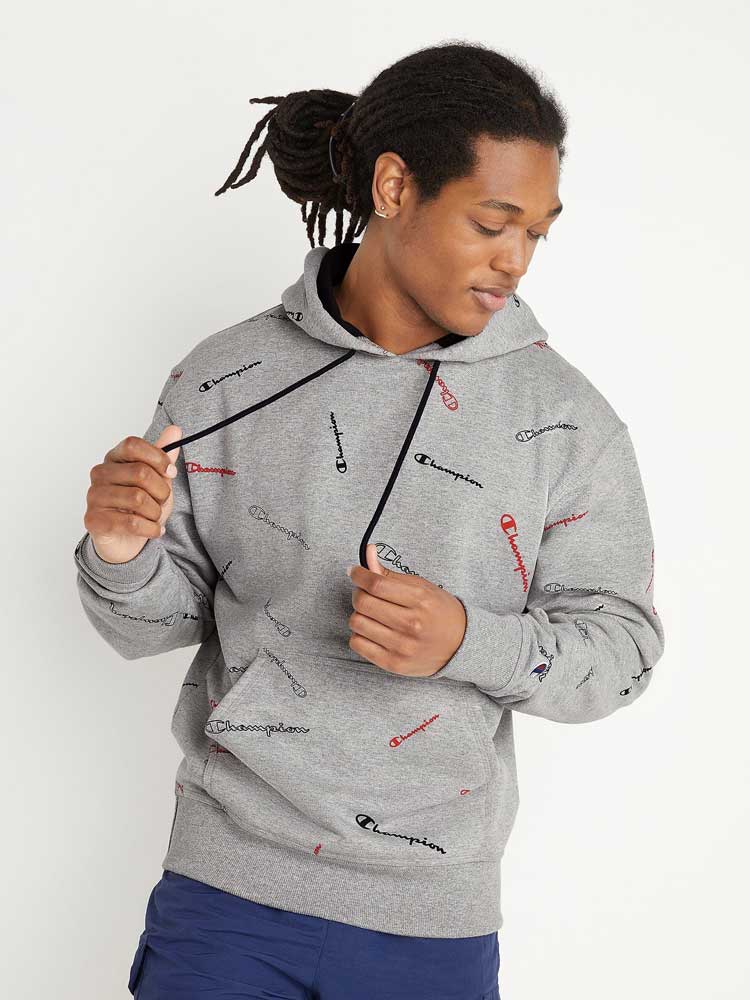 POLERA CHAMPION POWERBLEND AOP HOODIE FLEECE