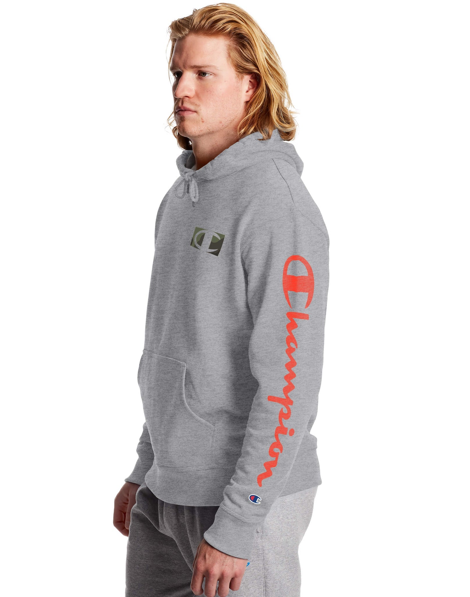 Champion men's graphic hot sale powerblend fleece hoodie